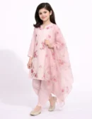 PINK LAWN SCHIFFLI STITCHED 3PC